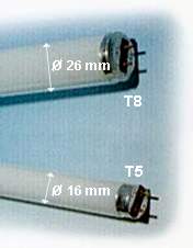 Phot tubes fluos 26 et 16 mm.