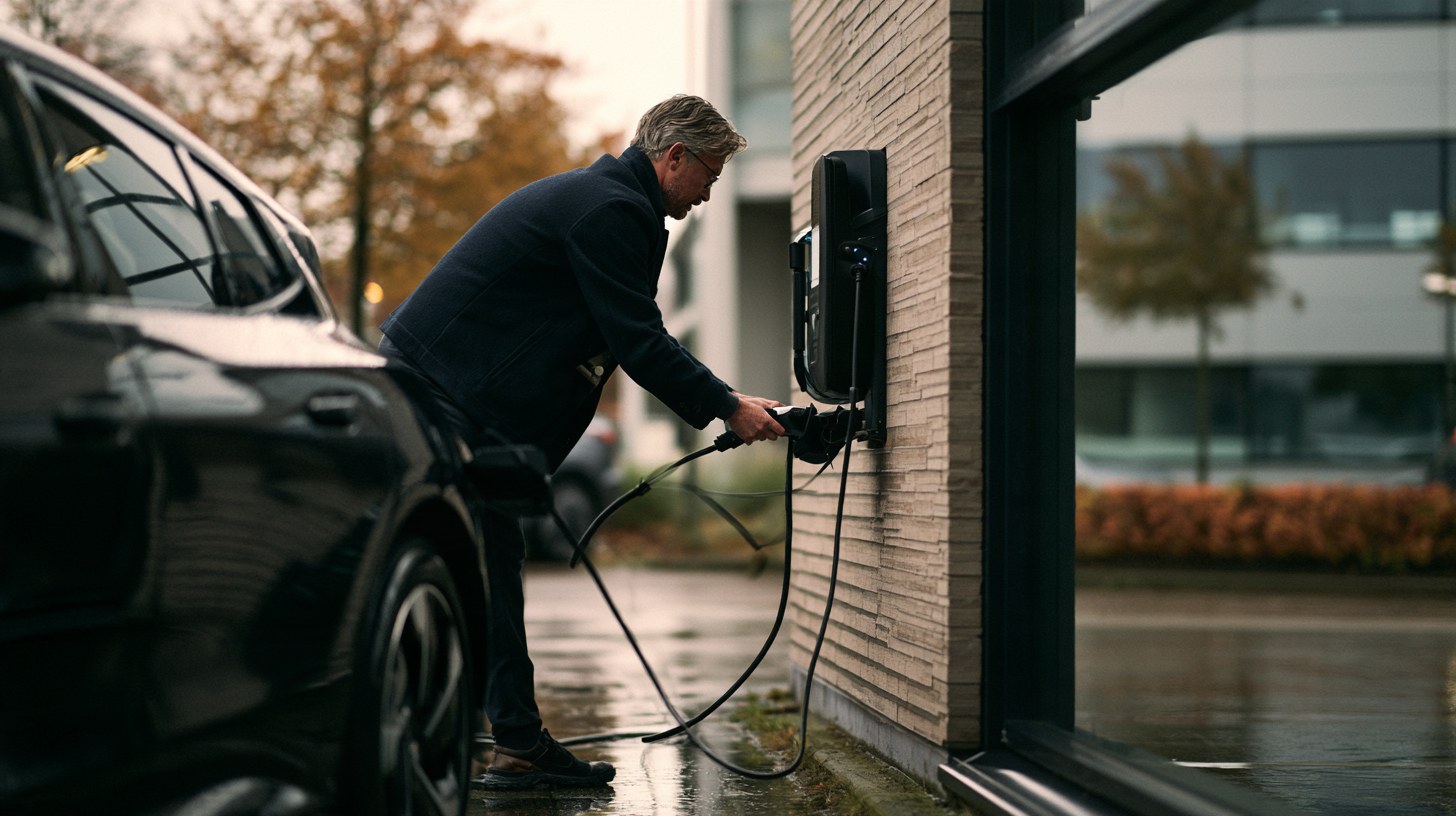 Illustration : Borne de recharge en Wallonie